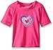 Kanu Surf Girls' Karlie UPF 50+ Sun Protective Rashguard Swim Shirt, Candy Pink, Small (8)