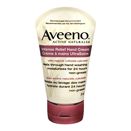 Aveeno Skin Relief Intense Moisture Hand Cream with Soothing Oat and Rich Emollients for Dry Skin, 24 Hour Moisture…