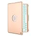 iPad Air 2 Keyboard Case, iEGrow F8S+ Slim Bluetooth Clamshell Keyboard Case with 7 Colors LED Backlit for iPad Air 2 Model A1566/A1567(Gold) primary