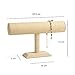 New Wayzon Linen Bracelet Organizer T-Bar Jewelry Display Bangle Tower Watch Holder Orgnaizer
