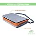 Premium Kids Travel Tray - 4 in 1 Car & Plane Seat Tray, Storage and Car Toy Organizer, Carry Bag and Tablet Holder and Snack Tray All in One - Brand New Listing - by Nimble Forrest (Orange)