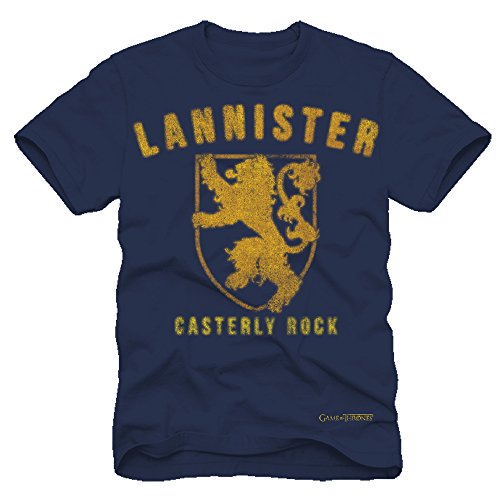 HBO S Game of Thrones Men s Lannister T-Shirt, Dark Denim, Large