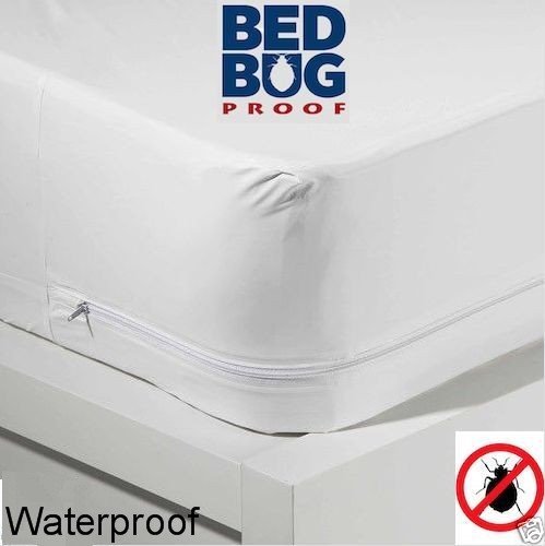 Twin Size Zippered Mattress Cover Vinyl Keeps Out Bed Bugs ...