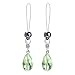 Jovivi Mix Colors 10pc Nipple Shields Jewelry Noose Faceted Teardrop Crystal Black Hematite Adjustable Non Piercing