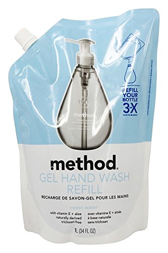 method Gel Hand Wash Refill, Sweet Water, 34 oz