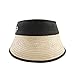 FLYNOVA Raffia Sun Visor Hat 100% Natural, Hand-Woven Madagascar Raffia Grass | Wide Brim UV Protection | Cool, Breathable Comfort/Adjustable Elastic Cord