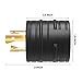 Kohree 30 Amp 3-Prong L5-30P to TT-30R RV Generator Adapter Heavy Duty Plug Connector for RV Auto Camper Caravan Motorhome Trailer, UL Listed