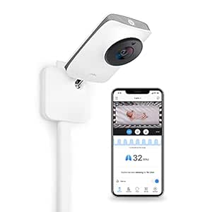New Miku Pro Smart Baby Monitor &amp; Wall Mount: HD Video Baby Monitor with Camera &amp; Audio, Real-Time, Contact-Free Breathing &amp; Sleep Tracking - Night Vision, Humidity &amp; Temperature - Two-Way Talk, Sound