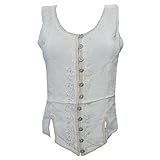 Womens Bohemian Blouse White Stonewashed Rayon Hippie Peasant Tank Tops Large…