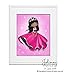 African American Princess Poster Nursery Kids Bedroom Wall Decor Pink Unframed 8x10 Art Print Children's Room Dark Skin Black Hair Girl