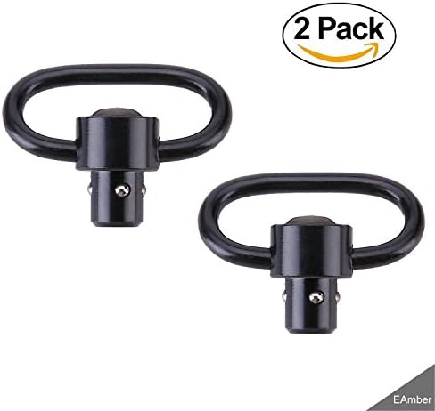 Eamber QD Sling Swivel Mount Hoop Qd Quick Detach/Release Sling Swivel Mount Perfect for Rifle Slings,2 Pcs