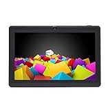 iRULU eXpro X1 7 Inch Quad Core Google Android 4.4 Tablet PC, 1024*600 Resolution, with Dual Cameras, Wi-Fi, Games, 8GB ROM (Black)
