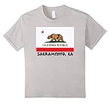 Kids Souvenir Sacramento California T-Shirt 12 Silver