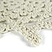 kilofly Crochet Cotton Lace Table Placemats Doilies Value Pack, 4pc, Beige, Net, 6 inch