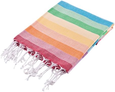 Set of 3 Colorful Turkish Pestemal Towel 100% Cotton 95 X 185 - Set of 3 (Redly)