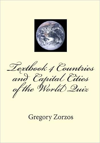 Textbook 4 Countries And Capital Cities Of The World Quiz -