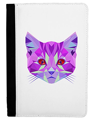 TooLoud Geometric Kitty Purple Ipad Mini Fold Stand Case - Black