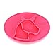Kirecoo All in One Unicorn Silicone Placemat Reduce Slip Spill Proof Plate for children,kids,toddlers,fits all flat area,dining table (Pink)