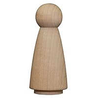 Wood Doll Bodies - Woman 3-1/2 inch - Bag of 10