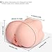 Male masturbator Toys with Two Suction Holes, Realistic Ass Butt Pocket Pussy Stroker Masturbation with Virgin Tight Vagina Anal for Men 3.6 Pound