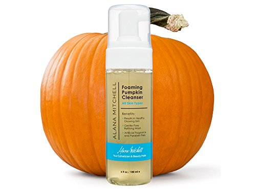 Moisturizing Foaming Pumpkin Cleanser By Alana Mitchell: Gentle Foam Wash With Aloe Vera For All Skin Types  Cleansing Anti-Aging Face Purifier To Refine Pores  Paraben Free, All Natural (6oz)