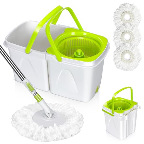Mop Notes ***NONREFUNDABLE**SEE NOTES*** Masthome Mop and Bucket with Wringer Set ...