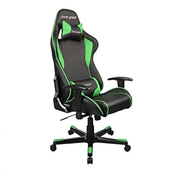 DXRacer OH/FE08/NE DX Racer, F-Serie, Formular Serie, Bürostuhl, Drehstuhl, Kunstleder Schwarz-Grün, Das Original