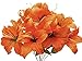 Phoenix Silk Tiger Lily Bush Satin Artificial Flowers 11-8225OR 19