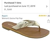 report savina flip flops