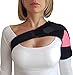Shoulder Brace - Support & Injury Prevention Brace- Joint Pain Releaser- Shoulder Compression Wrap Strap - Adjustable Injury Accessories for Shoulders - Premium Quality Strap by FIGHTECH (Pink, S-M)