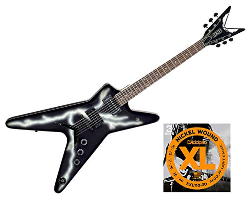 Dean Dimebag Guitar, Black Bolt