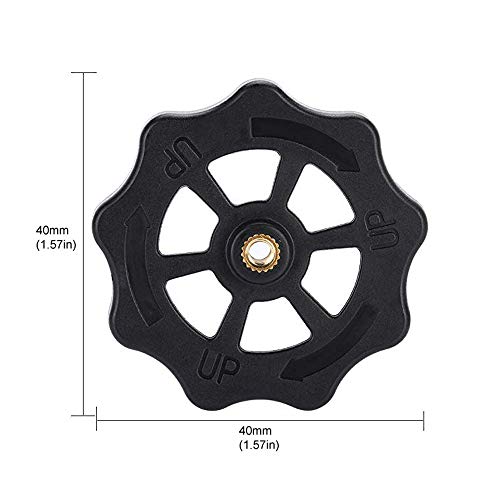 Befenybay 4PCS Upgraded Hand Twist Leveling Nut Diameter 40mm+ 4PCS Hot Bed Light Load Compression Mould Die Springs + 4PCS M4X35 Screws for 3D Printer