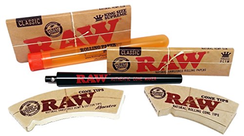 Bundle - 6 Items - RAW Authentic Cone Maker Bundle
