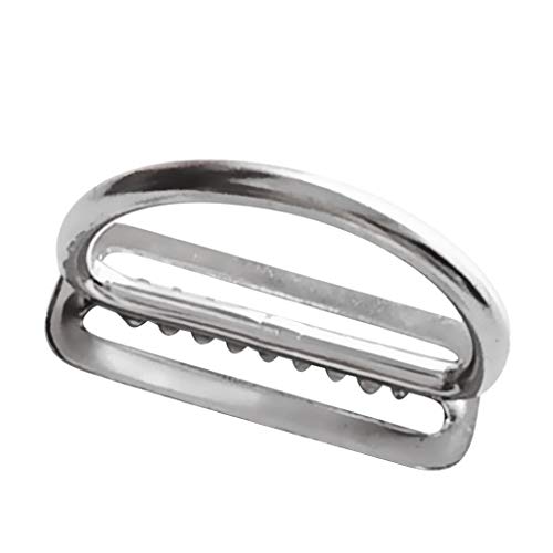 Qfauto Stainless Steel Weight Belt Keeper with D-Ring Fit for Scuba Diving Dive Water Sport
