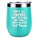 Coolife Friendship Gifts for Women - Christmas, Birthday Gifts for Best Friend - Friend Gifts for Women, BFF Gifts - Unusual Gifts for Friends Female, Unbiological Soul Sister, Bestie Wine Tumbler