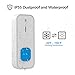 Wireless Doorbell, Wireless Door Chime Mini Waterpoof Door bell Chime Work at 1000 Feet with Various Melodies, Volume Levels & LED Flash - (1 Door Sensors & 2 Receiver)