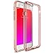 Ringke Fusion Compatible with iPhone 6S Plus Case, Crystal Clear PC Back TPU Bumper Drop Protection, Shock Absorption Technology (Attached Dust Cap) for iPhone 6 Plus - Rose Gold