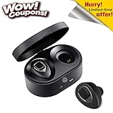 Wireless Earbuds Bluetooth Headphones with Mic In-Ear Noise Cancelling Earphone HD Stereo Sweatproof Headsets for iPhone Samsung and Smartphones from WOWOGO(K5S-grey)