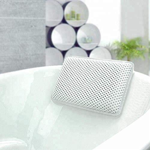 Elaine Karen Deluxe Thick Luxury Spa Bath Pillow, Super Grip Suction Cups - Turquoise