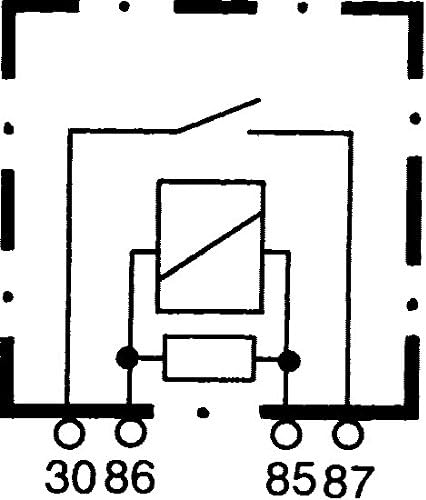 HELLA 4RA 933 766-111 Relay, main current, 12V, 4-pin connector, Wiring Diagramme: S2, Plug: C, Normally Open Contact - Image 3
