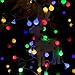 Whonline 2Pack 50LED Globe String Lights - 16.4ft Waterproof Ball String Lights 8 Mode for Bedroom, Garden, Christmas Tree, Wedding, Party Decoration