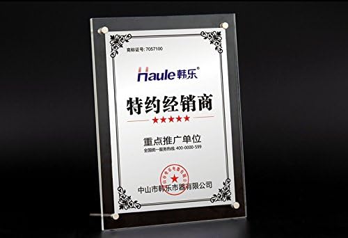 A4 clear photo frame picture frame certificate frame yakeley materal self-standing function