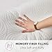 DOWNCOOL Memory Fiber Filling Body Pillow- Removable Zippered Bamboo Outer Pillow Cover- Breathable Cooling Hypoallergenic Bed Pillow for Long Side Sleeper- 20 x 54 inch