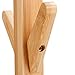 LANGRIA Free Standing Bamboo Tree-Shaped Display Coat Rack Stand with 4 Tiers 8 Hooks Solid Feet Suits Hallway Room Home Office, Clothes Organizer for Clothes Scarves Hats (Bamboo Natural Color)