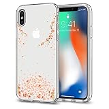 Spigen Liquid Crystal Designed for Apple iPhone Xs Case (2018) / Designed for Apple iPhone X Case (2017) - Blossom Crystal Clear