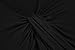 Zeagoo Women Casual V Neck Twist Knot Front Short Sleeve Top Summer Blouse, X-Large, Black