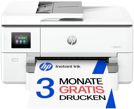 OfficeJet Pro 9720e A3-Multifunktionsdrucker, Drucken bis A3, 3 Monate gratis drucken Instant Ink inklusive, Drucker, Scanner, Kopierer, WLAN, LAN