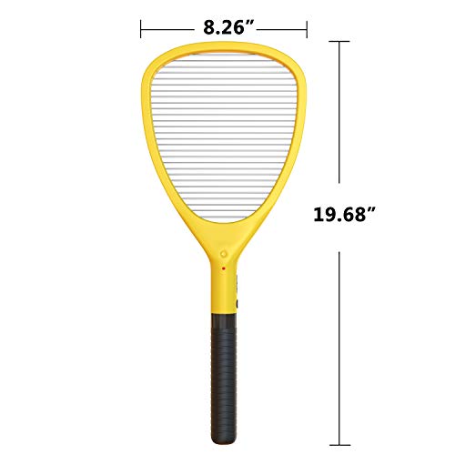 Wellgoo Large Electric Bug Zapper Swatter Fly Trap High Voltage Handheld Mosquito Killer Racket