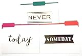 Roobee Decorative FIle Folders Set of 9 Today, Someday, Never