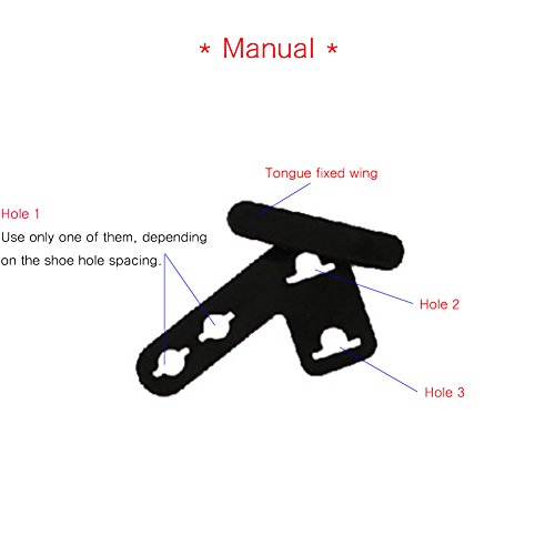 CNC-031 Shoelace Clip/Shoe Clip/Line Clip/Tongue holder/Clean Shoelace, 1set (BLACK)